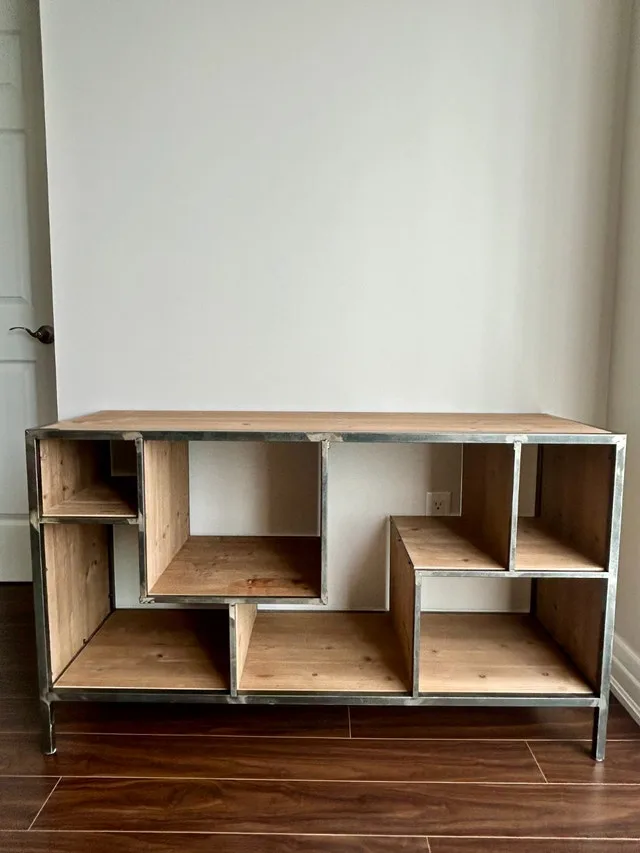 Solid Fir and Iron Bookcase/TV Stand image indicator(3)
