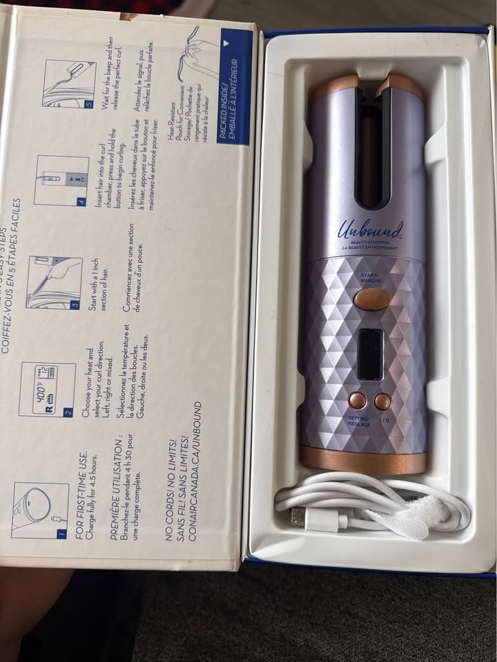 Unbound Cordless Auto Curler from Conair - New! - photo 2