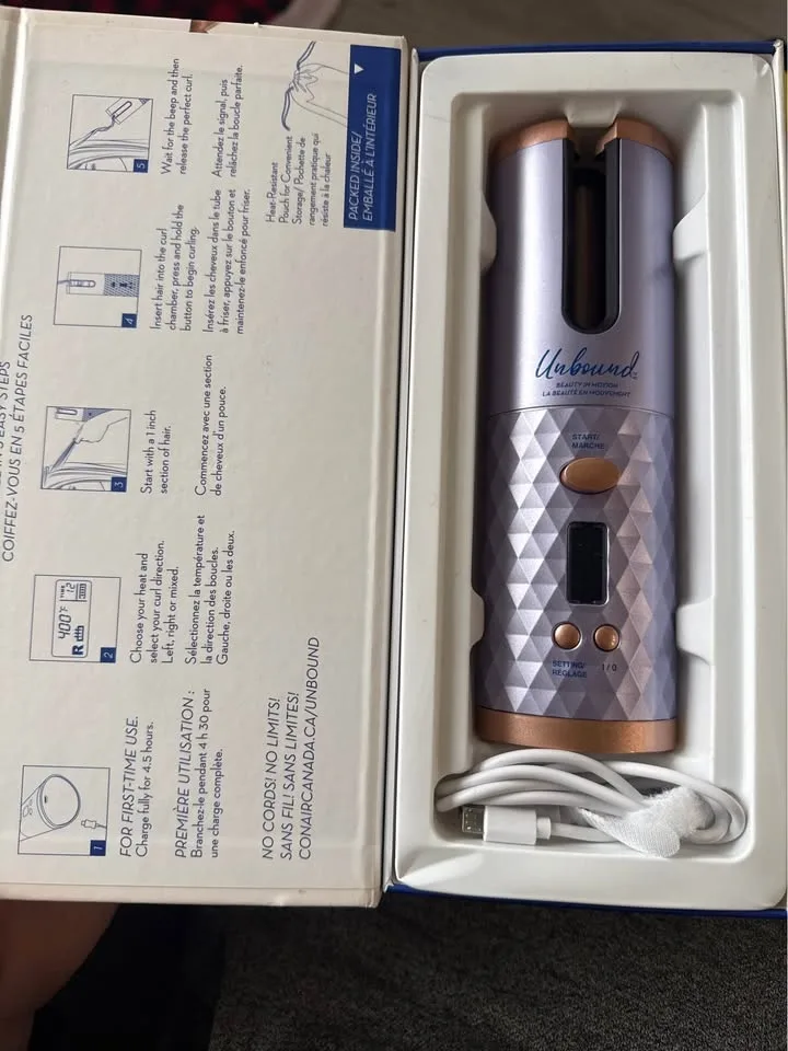 Unbound Cordless Auto Curler from Conair - New! image indicator(2)
