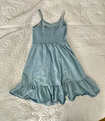 Light Blue Chambray Button-Down Sundress – Women’s Size Small image indicator(2)