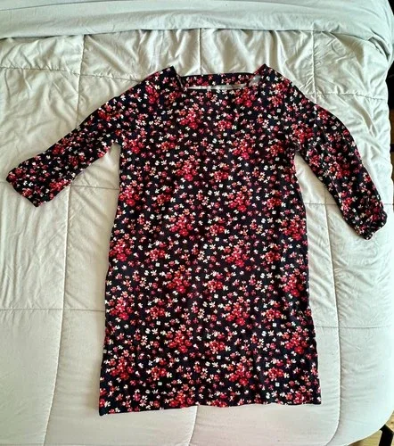 Gap Square Neck Floral Dress with Low V-Back Size Medium image indicator(2)