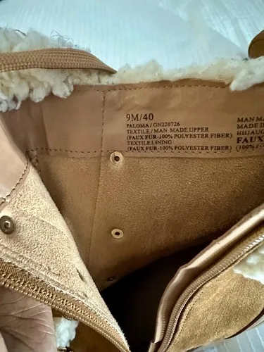 BCBGeneration Paloma Sherpa Lace Up Heeled Boots 9M image indicator(4)