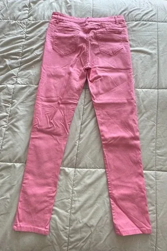 Daisy Barbiecore Hot Pink Straight Leg Jeans Size Large image indicator(2)