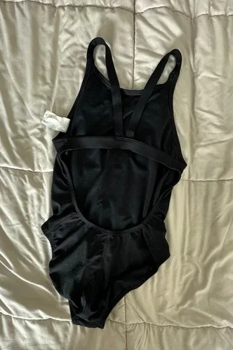 Nike Black One-Piece Athletic Swimsuit Size Small image indicator(2)