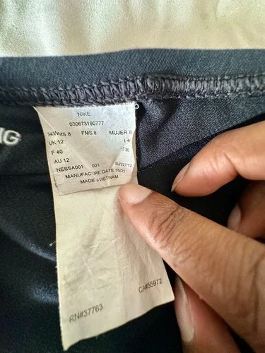 Nike Black One-Piece Athletic Swimsuit Size Small image indicator(3)