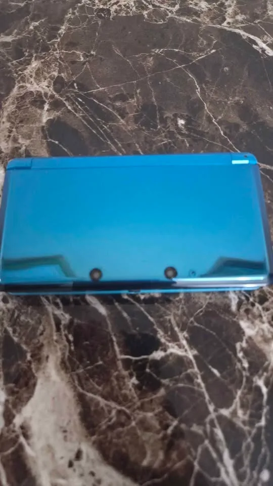 Aqua Blue Modded Nintendo 3DS | 8gb SD | hShop & Every Game image indicator(3)