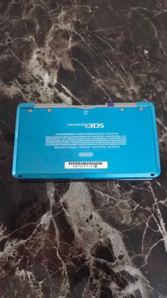 Aqua Blue Modded Nintendo 3DS | 8gb SD | hShop & Every Game image indicator(5)