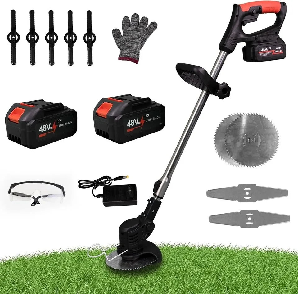 BBTEQEKN Electric Weed Wacker with 2 Batteries