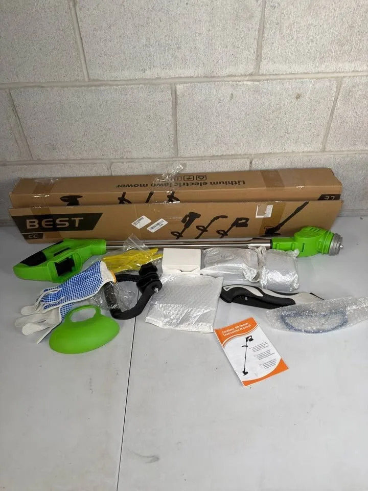 BBTEQEKN Electric Weed Wacker with 2 Batteries image indicator(2)