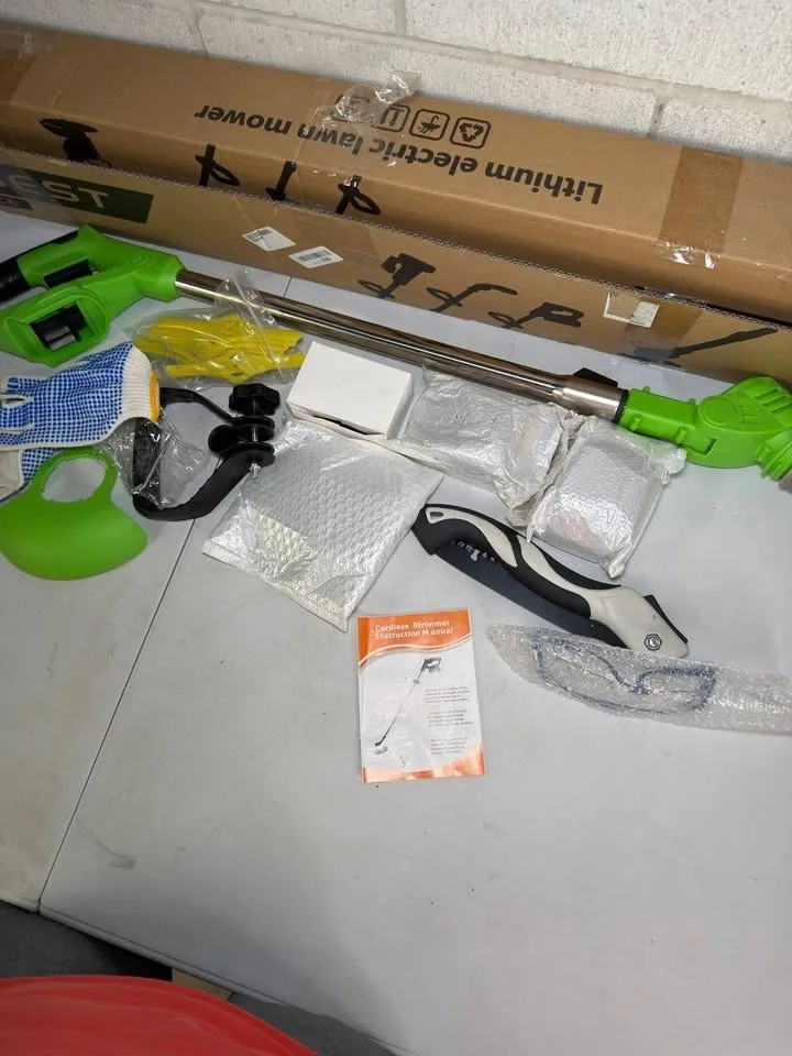 BBTEQEKN Electric Weed Wacker with 2 Batteries image indicator(5)