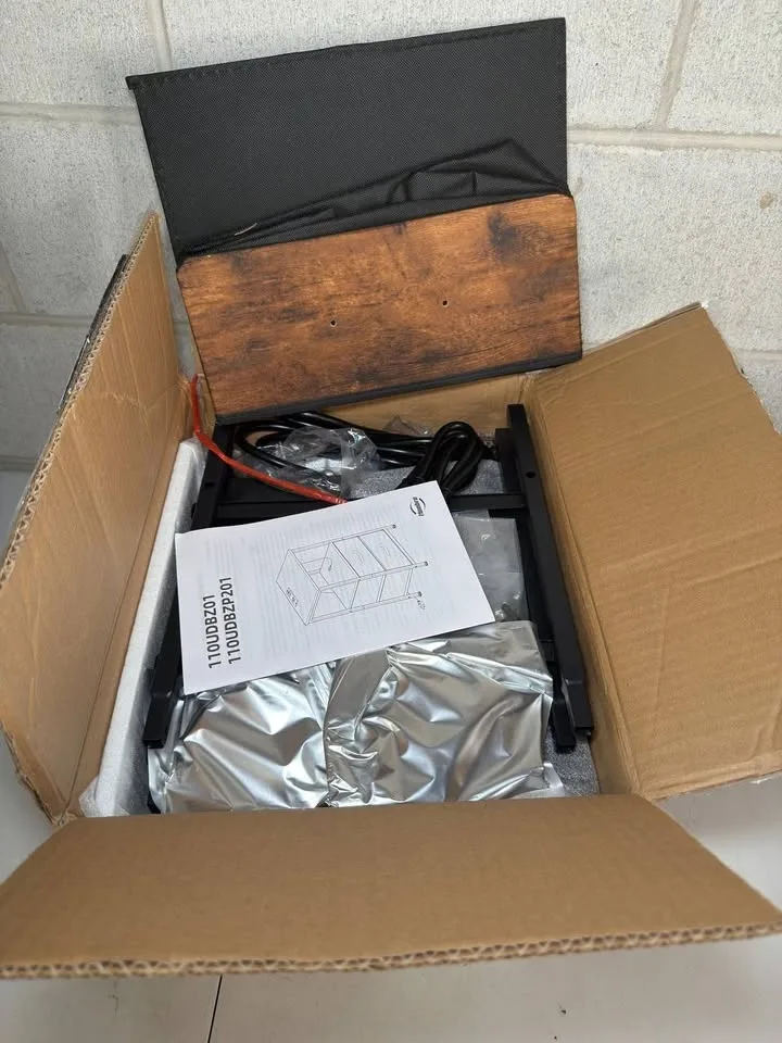 HOOBRO Set of 2 Nightstands with Charging Station and LED Light image indicator(3)