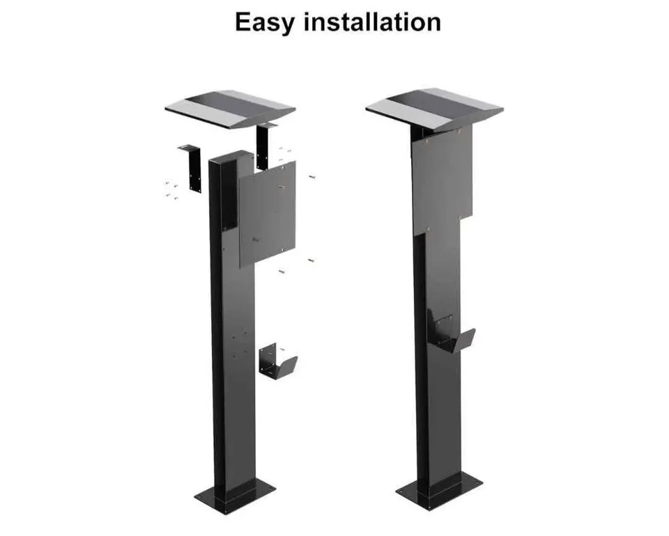 EV Charger Pedestal, Outdoor Electric Vehicle Charger Stand, Fre image indicator(5)