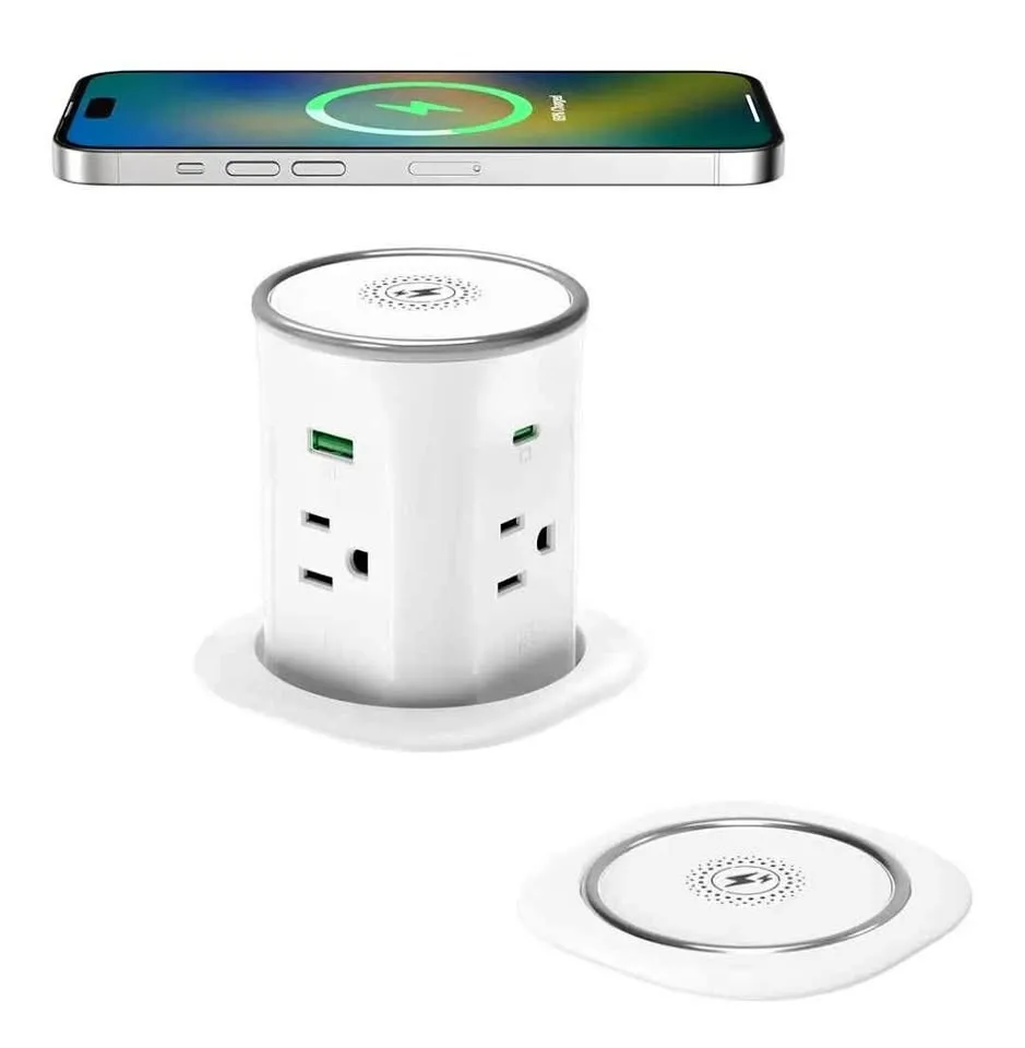 Pop Up Countertop Outlet Recessed Power Strip