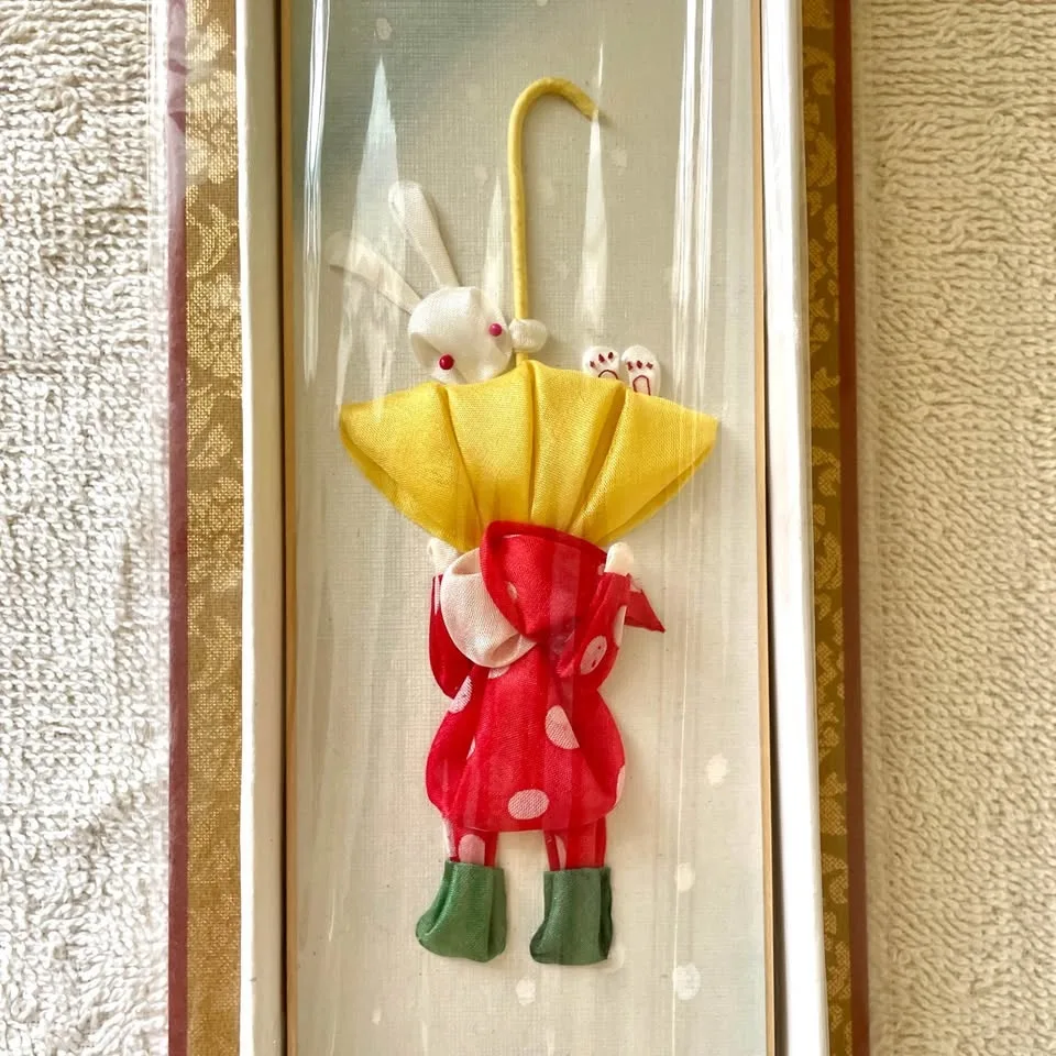3D Wall Art Plaque “Girl & Bunny with Yellow Umbrella” image indicator(3)
