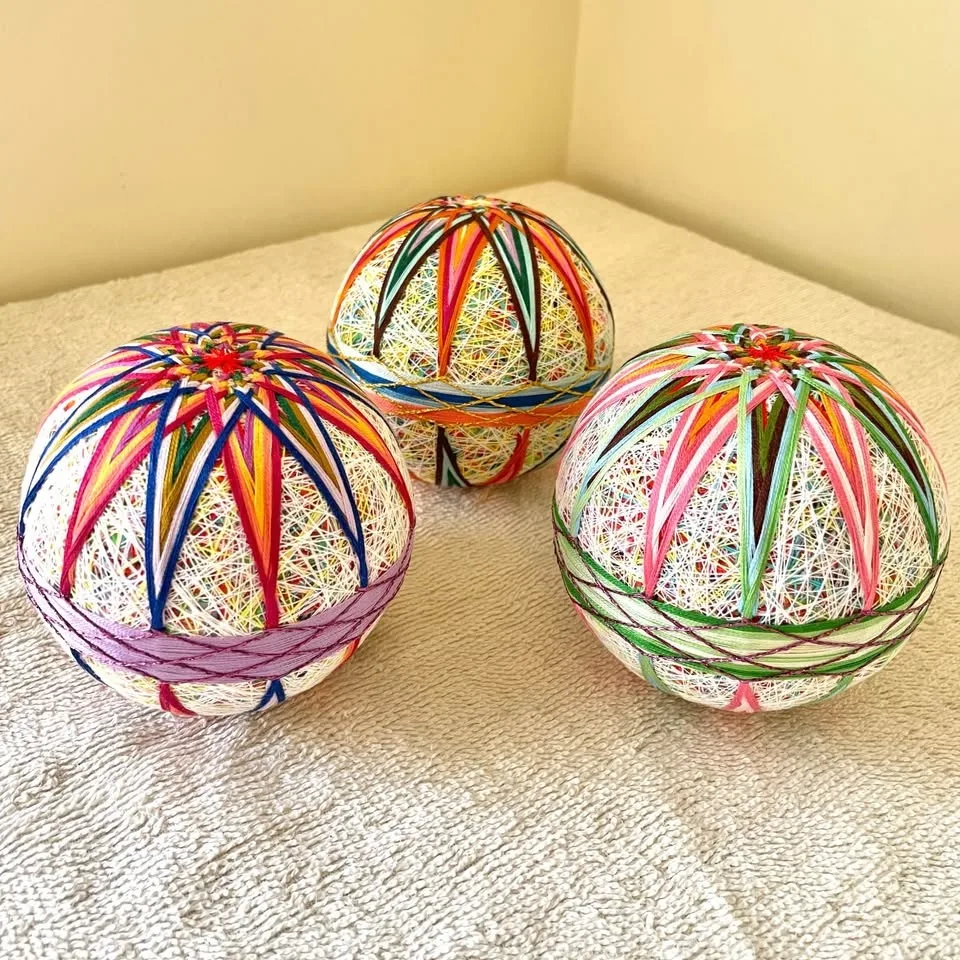 Handcrafted Japanese Temari Ball Set – 4 pieces image indicator(3)