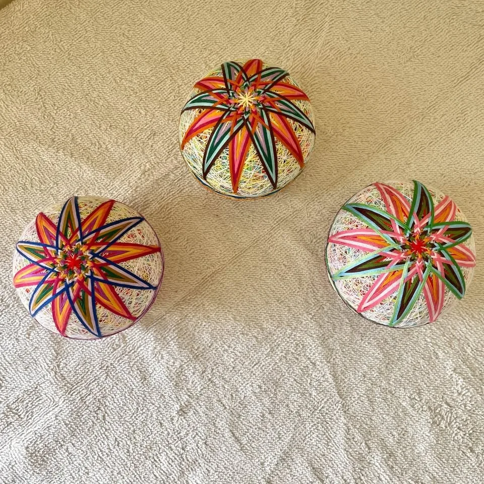 Handcrafted Japanese Temari Ball Set – 4 pieces image indicator(4)