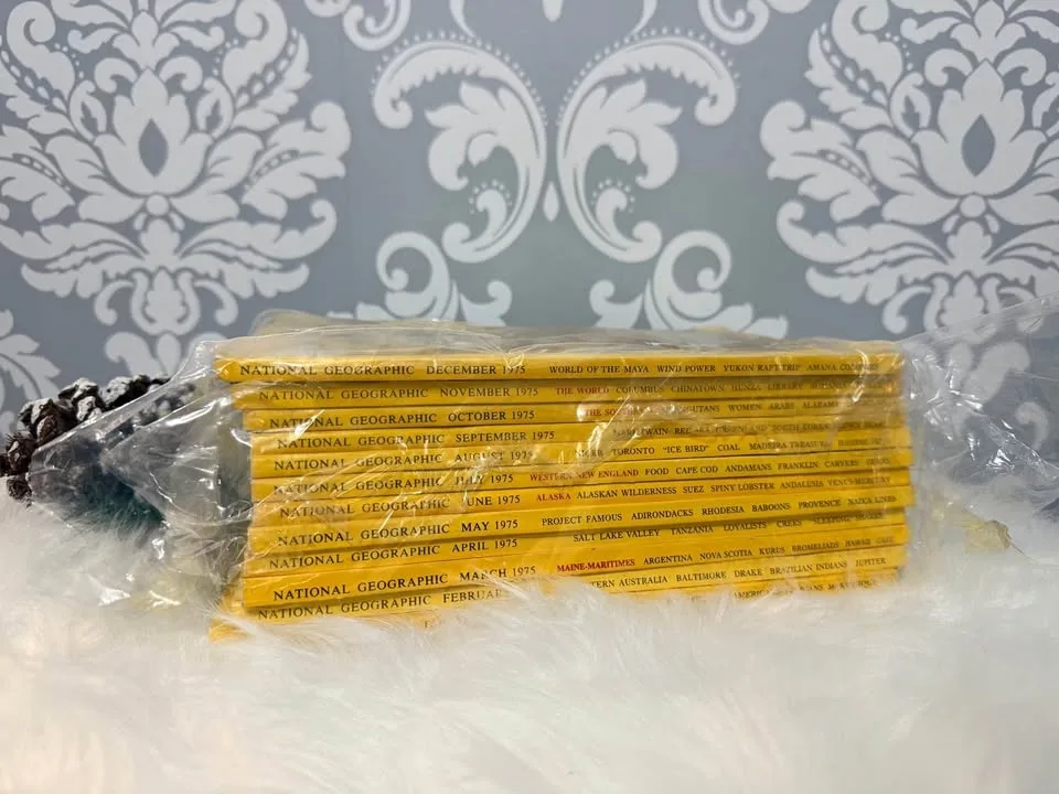 National Geographic Magazine 1975 Full Set