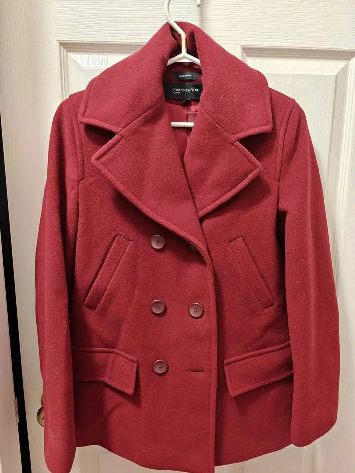 Ladies wool cashmere blend coat