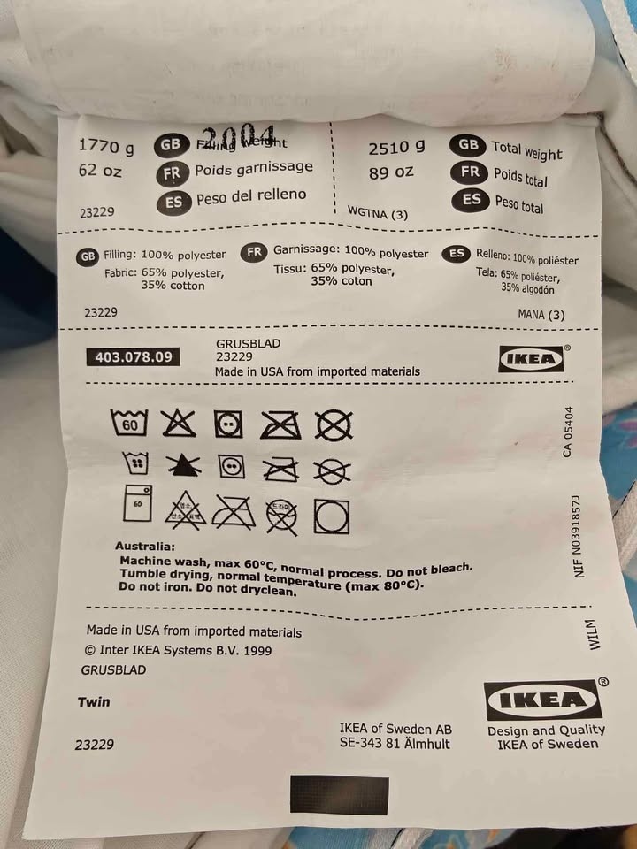 Ikea twin blanket with duvet cover - photo 2