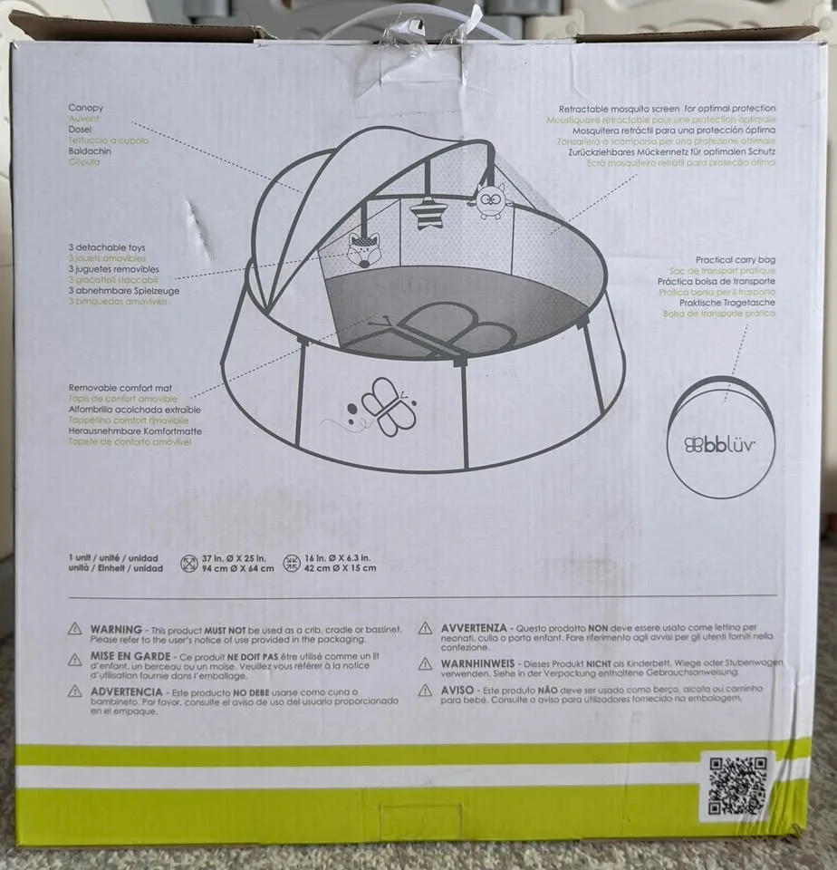 Bbluv Nido 2-in-1 Travel and Play Tent image indicator(3)