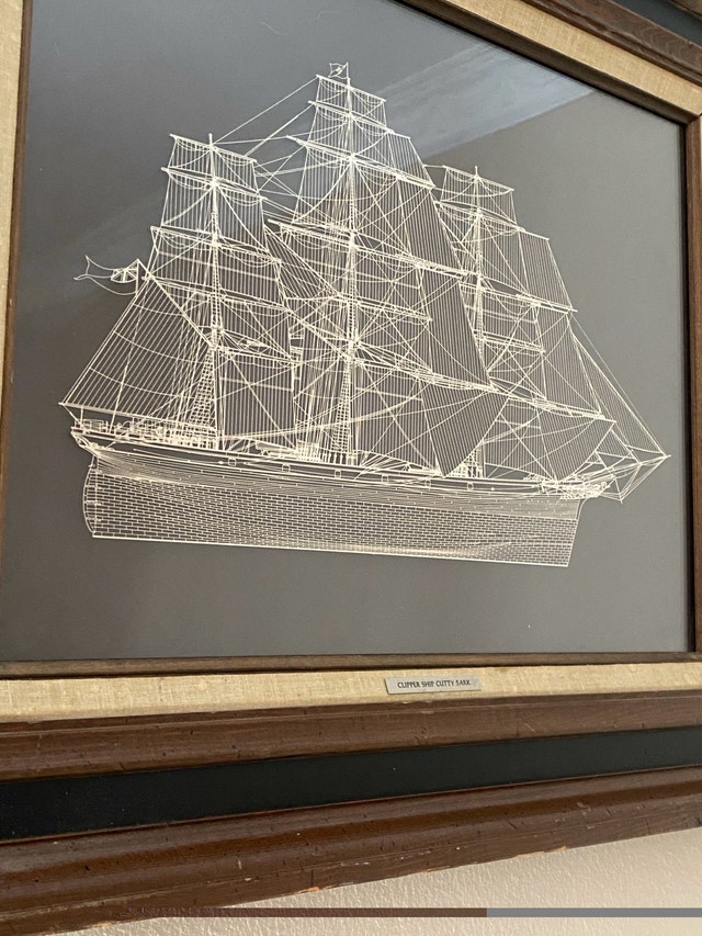 Sterling Silver Clipper Ship Cutty Sark Franklin Mint 1976 - photo 4