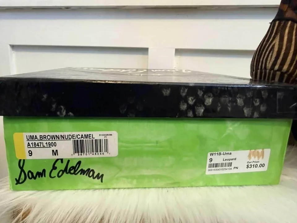 Sam Edelman Uma Calf Fur Animal Print Heeled Boots- Women’s Size image indicator(2)