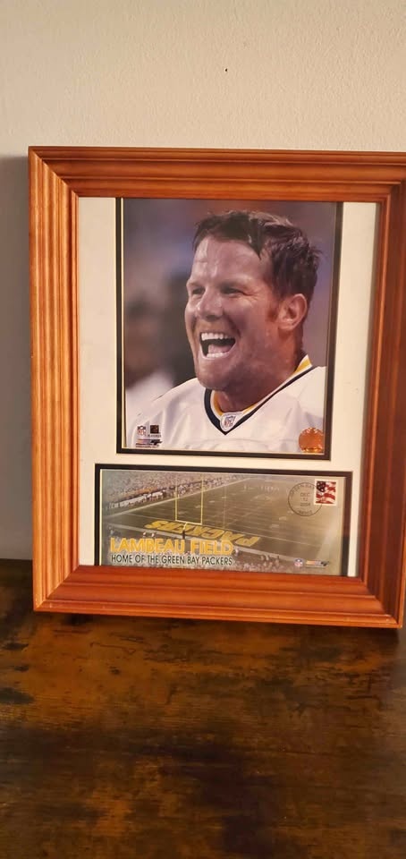 Brett Favre USPS Photo & Stamped Envelope