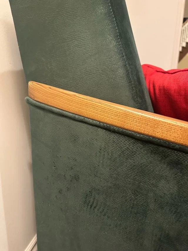 Green Velour Sofa Bed and Armchairs Set (3 pieces) image indicator(4)