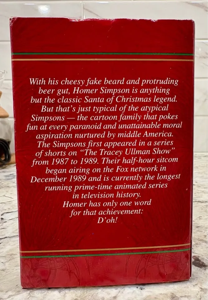 Homer Simpson Santa Ornament - Carlton Cards - 1999 image indicator(5)