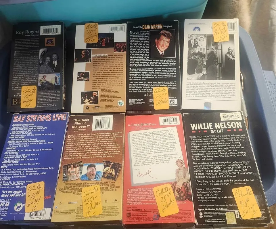 Various collectible vhs image indicator(2)