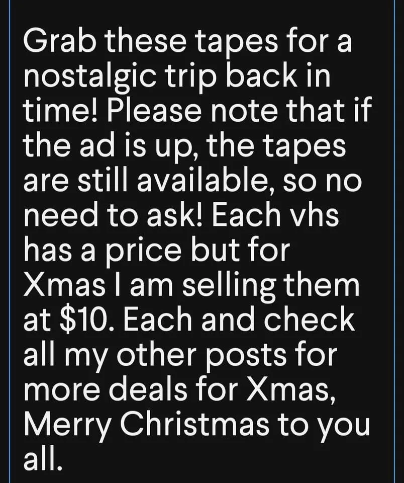 Various collectible vhs image indicator(4)