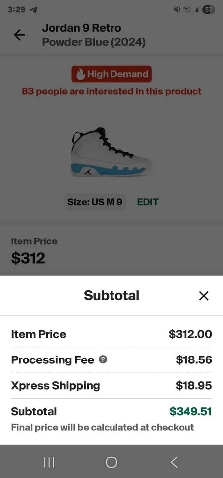 Jordan 1 Retro High OG Lucky Green (W) DB4612-300 Size 8.5 image indicator(4)