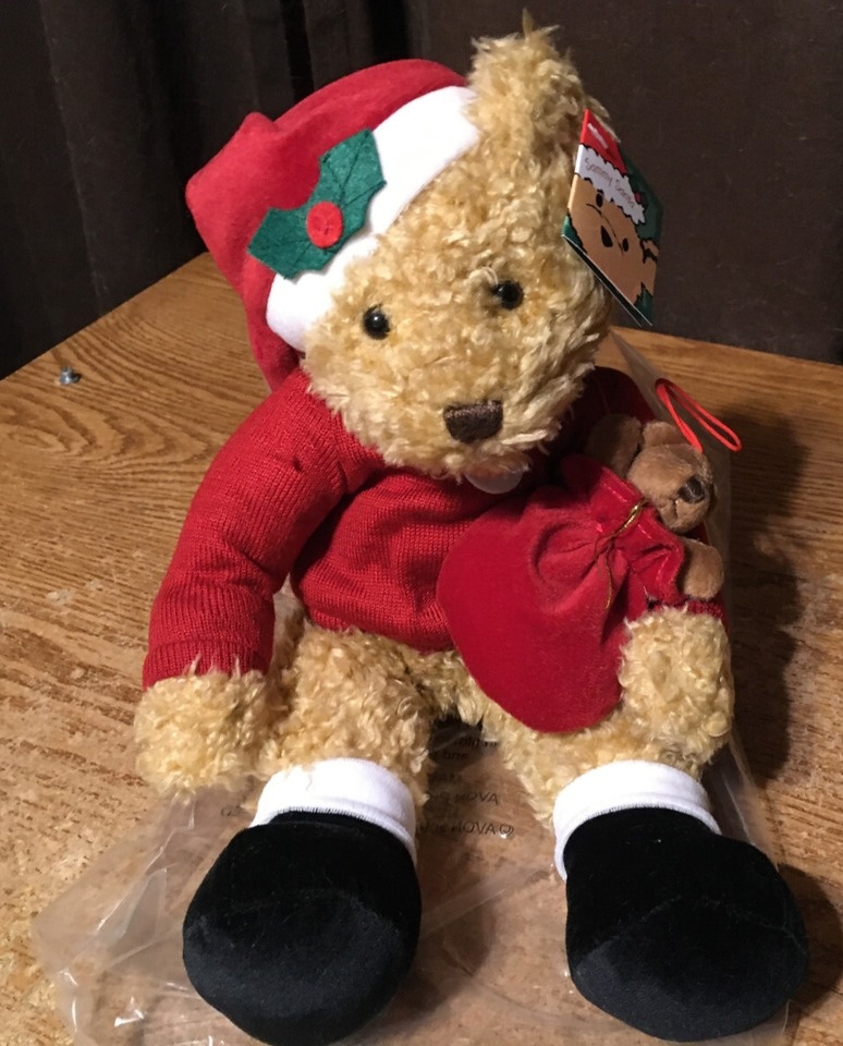 RUSS CHRISTMAS SAMMY SANTA PLUSH BEAR 13" AVON F661851 - photo 2