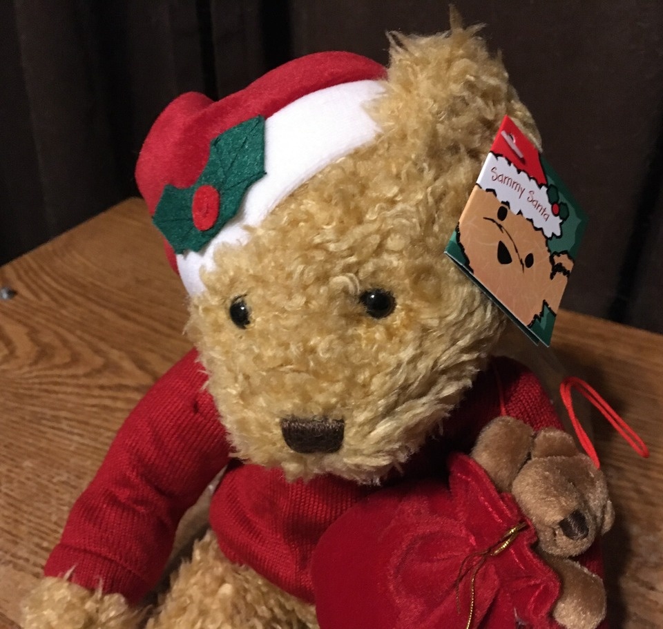 RUSS CHRISTMAS SAMMY SANTA PLUSH BEAR 13" AVON F661851 - photo 3