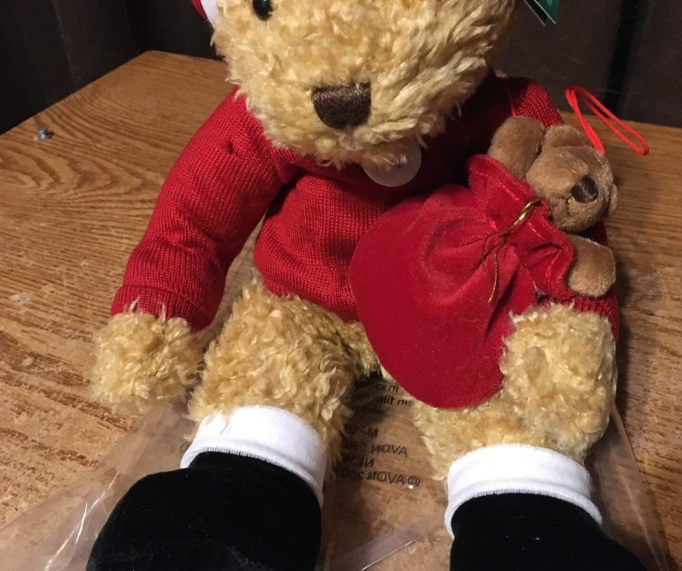RUSS CHRISTMAS SAMMY SANTA PLUSH BEAR 13" AVON F661851 - photo 4