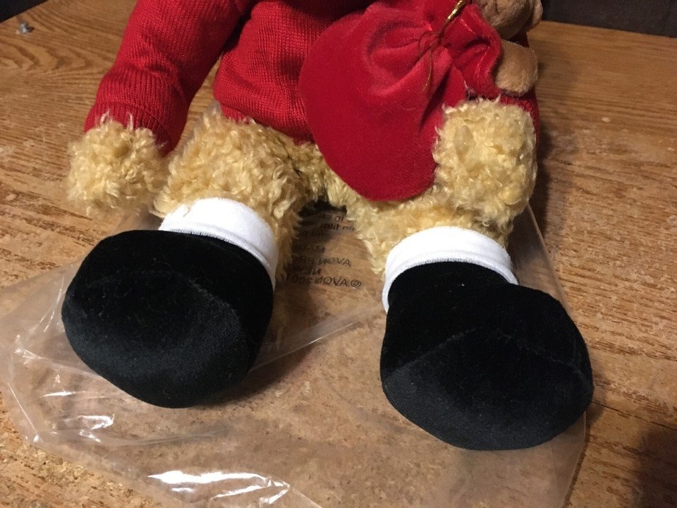 RUSS CHRISTMAS SAMMY SANTA PLUSH BEAR 13" AVON F661851 - photo 5