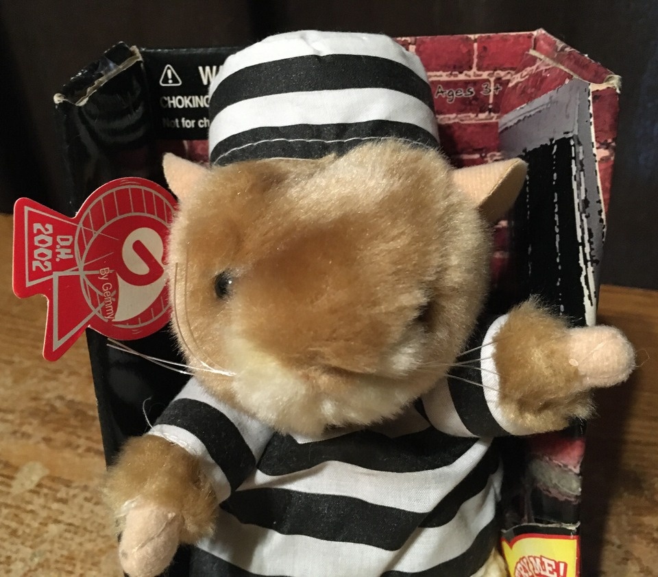 DANCING HAMSTER JAILHOUSE ROCK 2001 GEMMY ANIMATED MUSICAL - photo 2