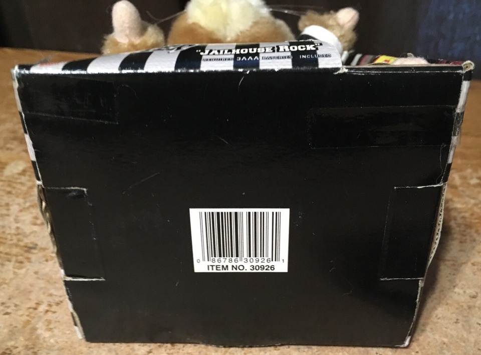DANCING HAMSTER JAILHOUSE ROCK 2001 GEMMY ANIMATED MUSICAL - photo 4
