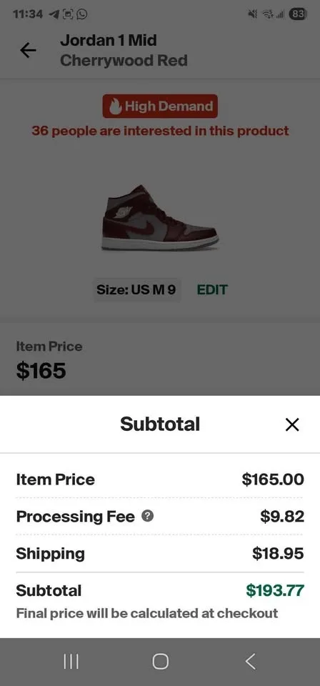 Nike Air Jordan 1 Retro High OG Lucky Green image indicator(4)