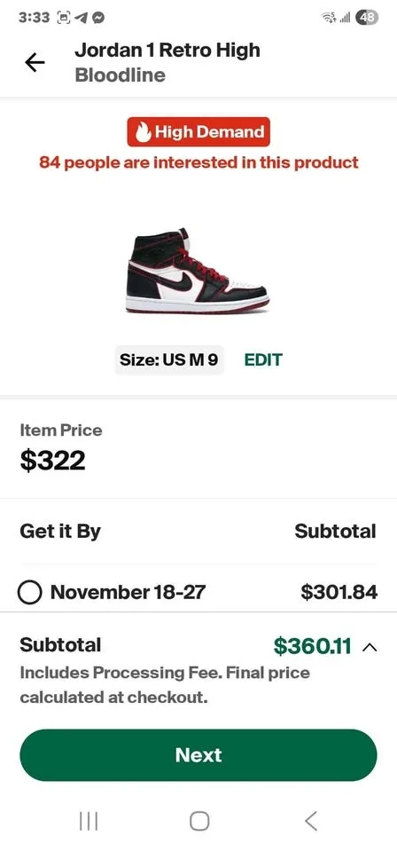 Jordan 1 Retro High OG Chicago Lost Found image indicator(3)