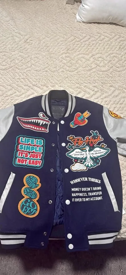 Black Ink Varsity jacket
