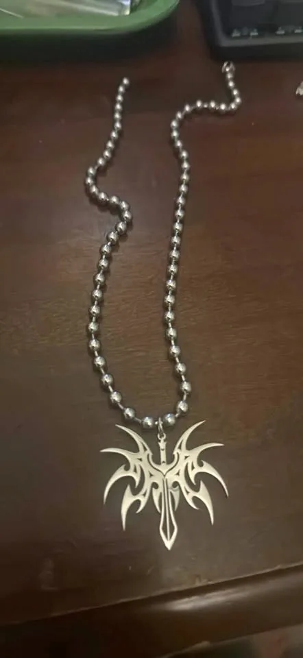 unisex y2k cross necklace