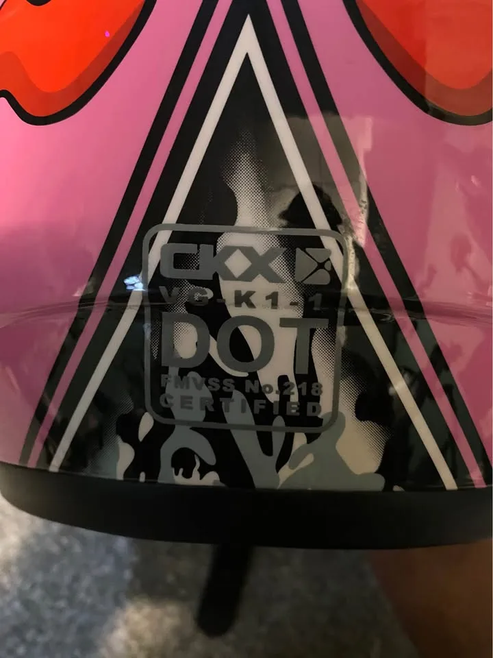 CKX VG K1 youth helmet DOT approved image indicator(6)