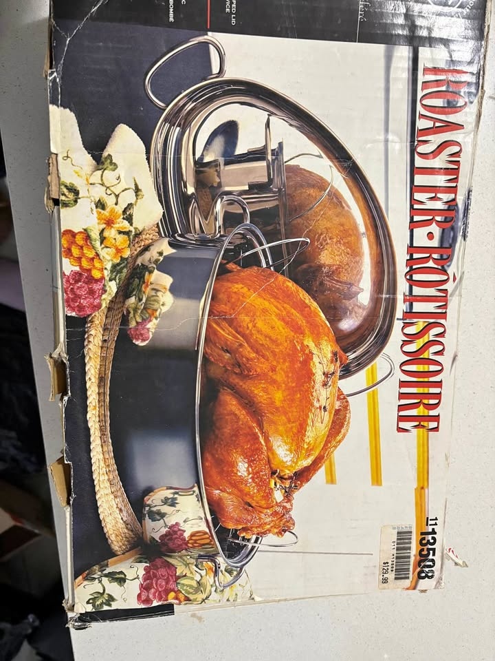 New stainless steel 9L rotisserie pan