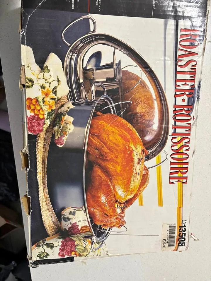 New stainless steel 9L rotisserie pan