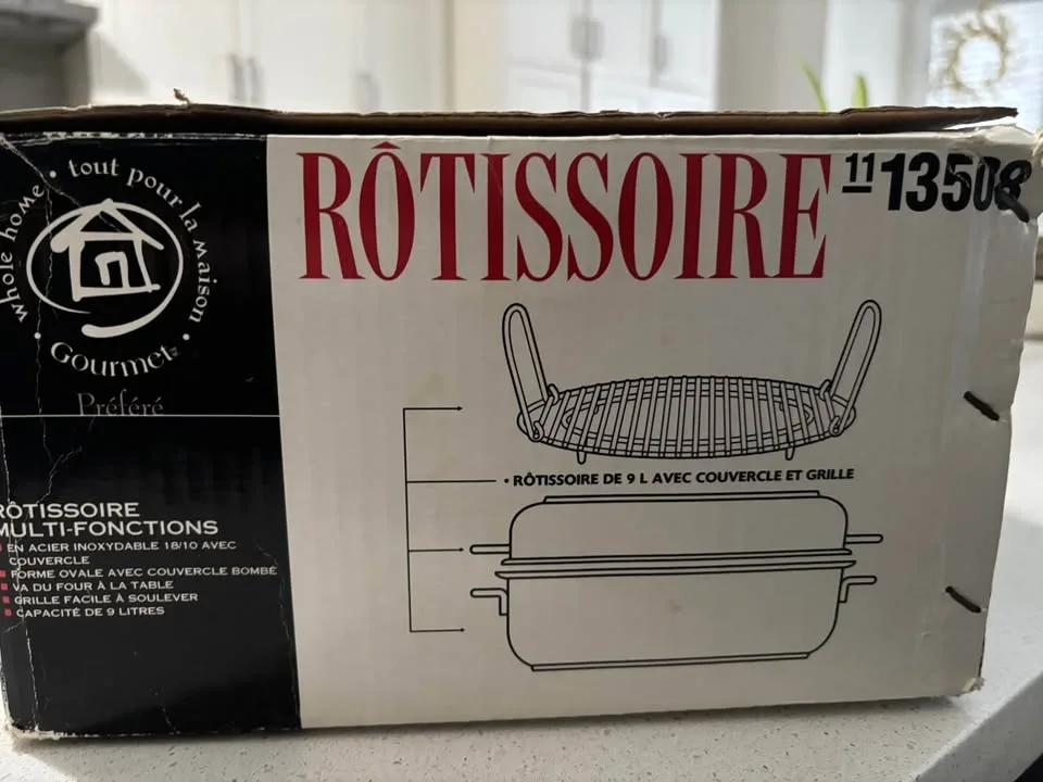 New stainless steel 9L rotisserie pan image indicator(2)