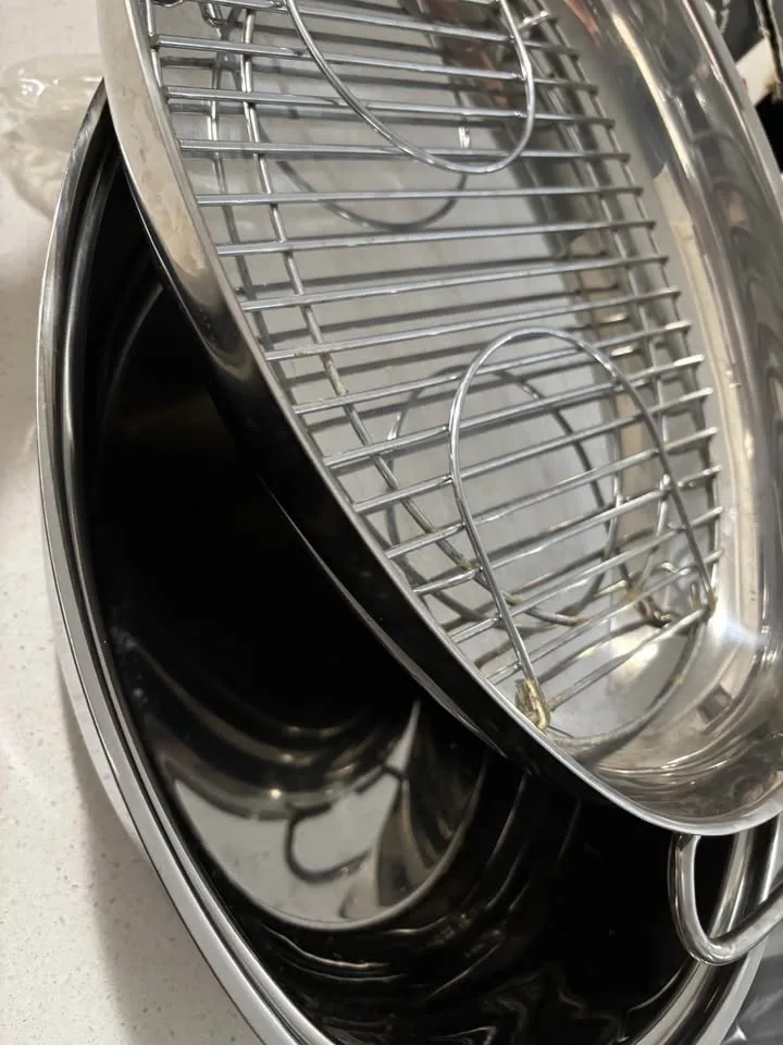 New stainless steel 9L rotisserie pan image indicator(4)