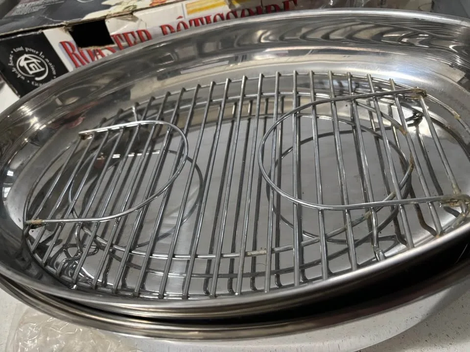 New stainless steel 9L rotisserie pan image indicator(5)