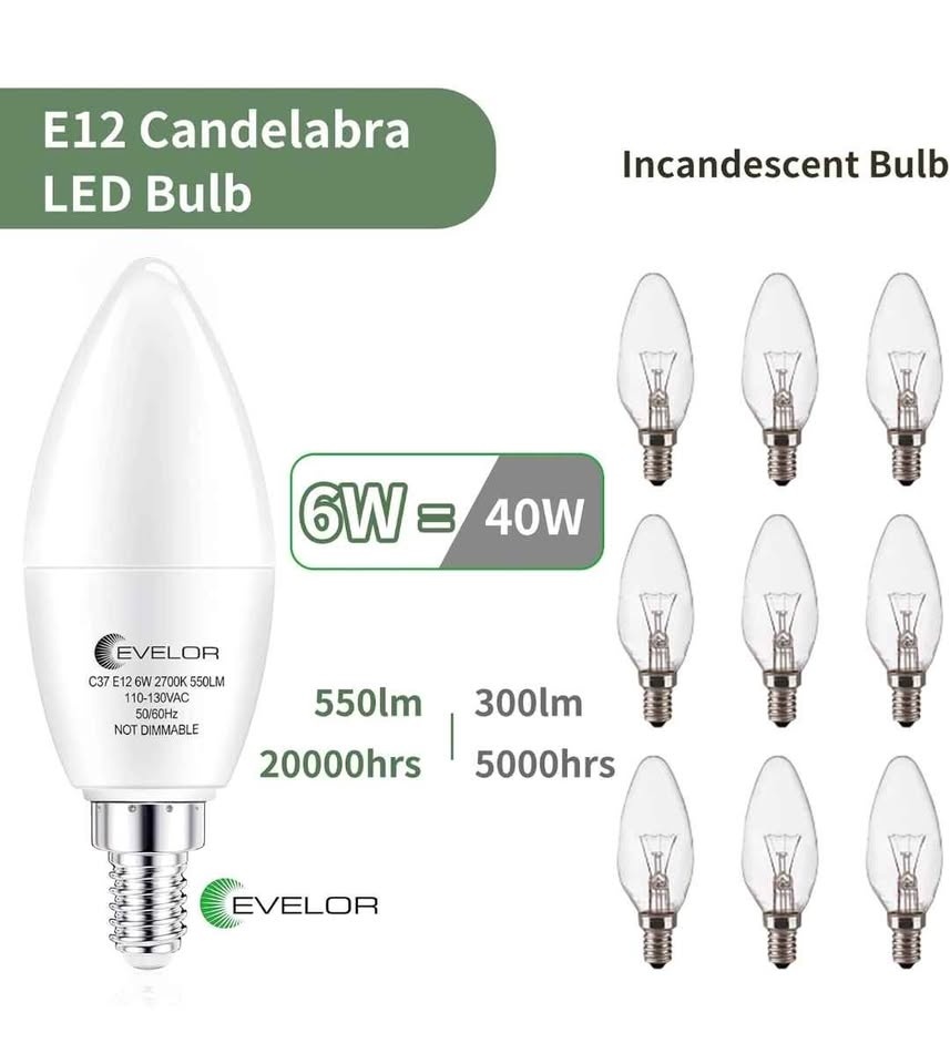 LED E12 Candelabra Bulbs(6/pack) - photo 4
