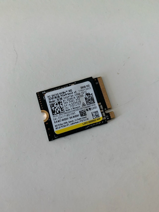 NVME 256GB 2230 gen 4